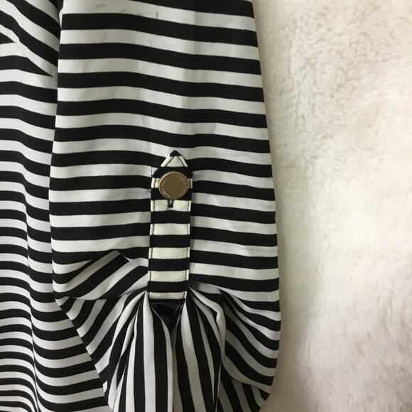 Calvin Klein Black Stripe Long Sleeve Blouse - Picture 4 of 6